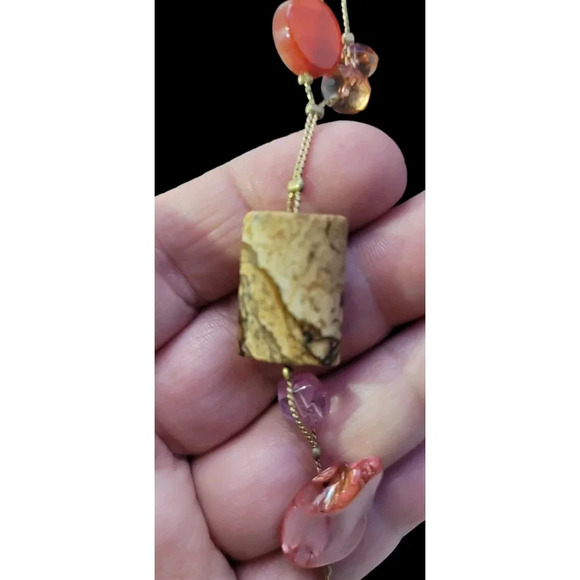 Lia Sophia Multi Stone And Bead Necklace - Picture 9 of 11